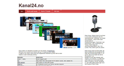 Desktop Screenshot of kanal24.no