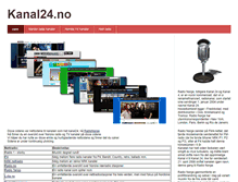 Tablet Screenshot of kanal24.no